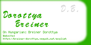 dorottya breiner business card